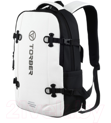 Рюкзак Torber Xtreme 18 / TS1101WH (белый/черный)