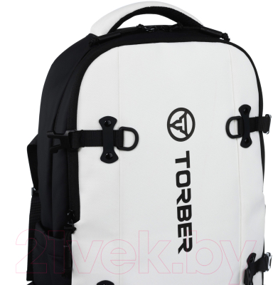 Рюкзак Torber Xtreme 18 / TS1101WH (белый/черный)