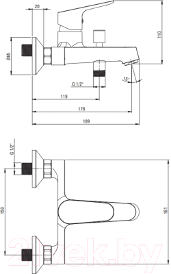 Комплект смесителей Deante Chaber BGCB010M