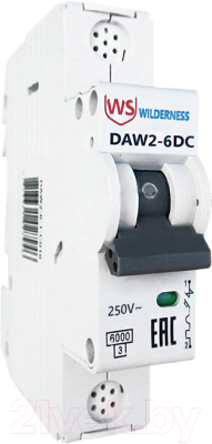 Выключатель автоматический Wilderness DAW2-6DC 1P 5A C 6kA 250В DC / DAW2-6DC-1-C005