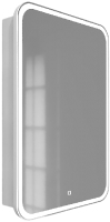 Шкаф с зеркалом для ванной Raval Forma New 60x80 / For.03.60/W/RL (с часами) - 