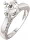 Кольцо из серебра ZORKA 02D0004 (р.17, с бриллиантом) - 