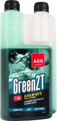 Моторное масло AEG Powertools Green HP 2T API TC / 33696 (1л, зеленый)