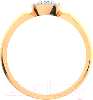 Кольцо из комбинированного золота ZORKA 2D00164.14K.B (р.18.5, с бриллиантом)