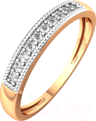 Кольцо из розового золота ZORKA 2D00178.14K.R (р.16.5, с бриллиантом)