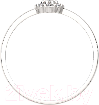 Кольцо из серебра ZORKA 0210071 (р.16.5, с фианитами)