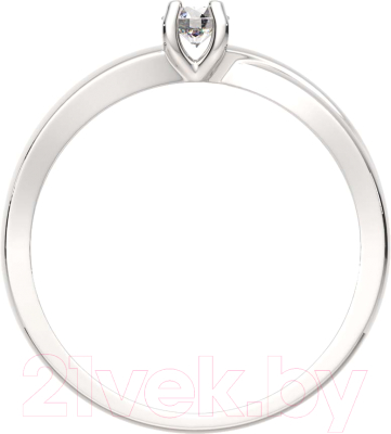 Кольцо помолвочное из серебра ZORKA 0210281 (р.17.5, с фианитом)