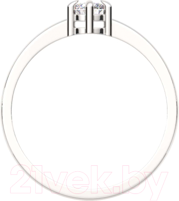 Кольцо из серебра ZORKA 0210294 (р.17, с фианитом)
