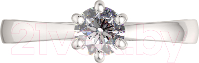 Кольцо помолвочное из серебра ZORKA 0210344 (р.16.5, с фианитом)
