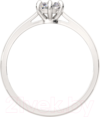 Кольцо помолвочное из серебра ZORKA 0210344 (р.17, с фианитом)
