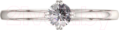 Кольцо помолвочное из серебра ZORKA 0210384 (р.16.5, с фианитом)