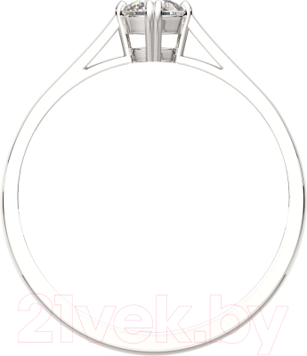 Кольцо помолвочное из серебра ZORKA 0210384 (р.16.5, с фианитом)