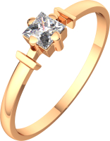 Кольцо из розового золота ZORKA 210116 (р.16, с фианитом) - 