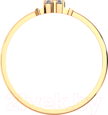 Кольцо из розового золота ZORKA 210116 (р.16, с фианитом)