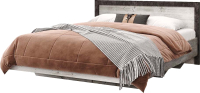 Двуспальная кровать Мебель-КМК 1600 Эстель 0738.1-02 (сосна шале/бетон спаркс) - 