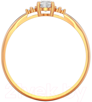 Кольцо из розового золота ZORKA 210654.14K.R (р.17, с фианитами)