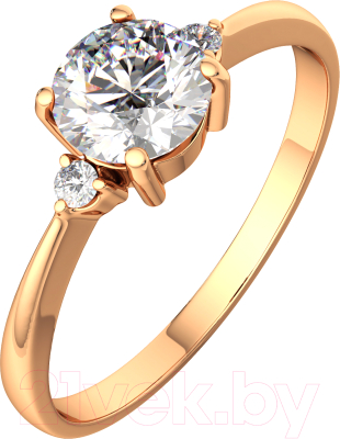 Кольцо из розового золота ZORKA 210655.14K.R (р.16.5, с фианитами)