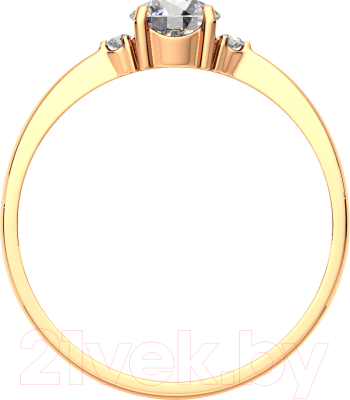 Кольцо из розового золота ZORKA 210655.14K.R (р.17.5, с фианитами)