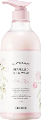Гель для душа Deoproce Milky Relaxing Perfumed Body Wash Cotton Rose (750г)