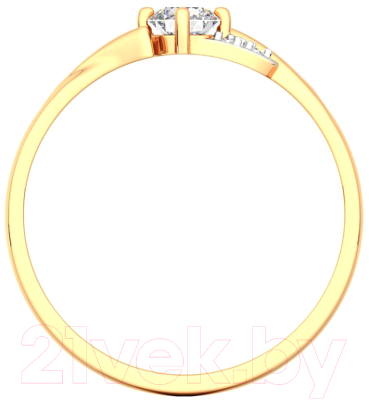 Кольцо из розового золота ZORKA 210674.14K.R (р.16.5, с фианитами)