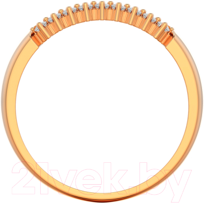 Кольцо из розового золота ZORKA 210708.14K.R (р.17.5, с фианитами)