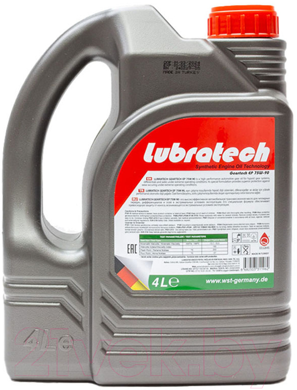 Трансмиссионное масло Lubratech Geartech EP 75W90 (4л) — фото 2