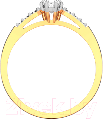 Кольцо из розового золота ZORKA 210920.14K.R.ZZ (р.16.5, с фианитами)