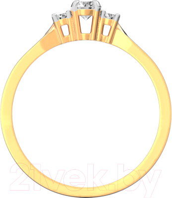 Кольцо из розового золота ZORKA 210930.14K.R.ZZ (р.16.5, с фианитами)
