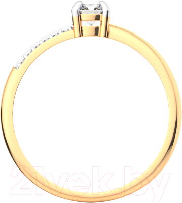 Кольцо из розового золота ZORKA 210962.14K.R.ZZ (р.16.5, с фианитами)