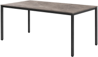 Обеденный стол Millwood Сеул Л 160x80x75 (бетон/графит) - 