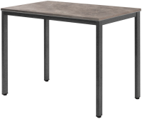 Обеденный стол Millwood Сеул Л 100x60x75 (бетон/графит) - 