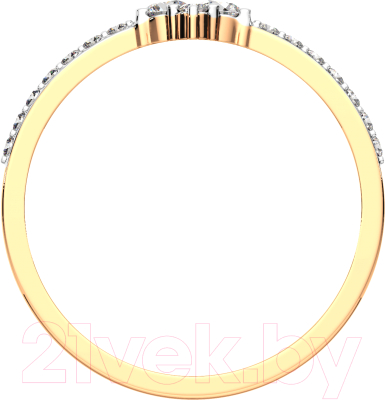 Кольцо из розового золота ZORKA 2101233.14K.R (р.16.5, с фианитами)