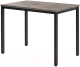 Обеденный стол Millwood Сеул Л 100x60x75 (бетон/металл черный) - 