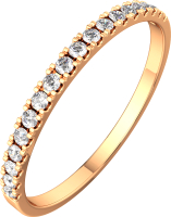 Кольцо из розового золота ZORKA 280008 (р.16.5, с фианитами) - 