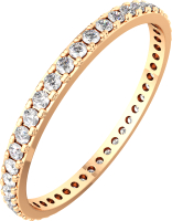 Кольцо из розового золота ZORKA 280010.9K.R (р.18, с фианитами) - 