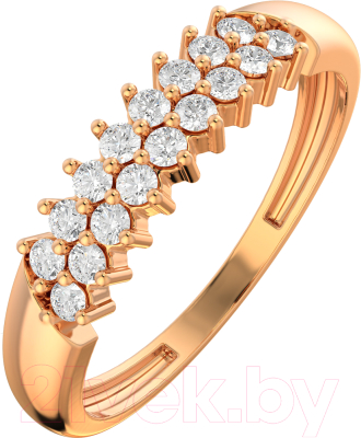 Кольцо из розового золота ZORKA 210708.14K.R (р.17.5, с фианитами)