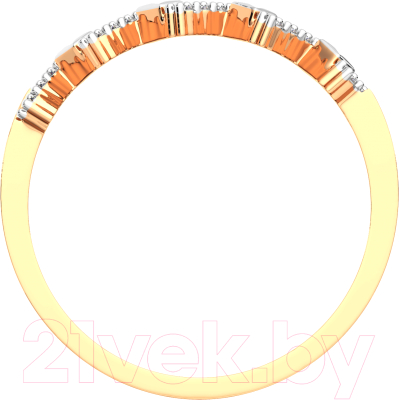 Кольцо из розового золота ZORKA 210928.14K.R.ZZ (р.16, с фианитами)