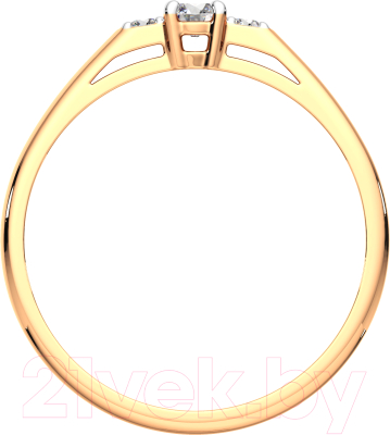 Кольцо из розового золота ZORKA 2101086.14K.R (р.16.5, с фианитами)