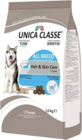 Сухой корм для собак Unica Classe для ухода за шерстью и кожей (10кг) - 