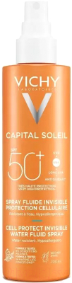 Спрей солнцезащитный Vichy Флюид Capital Soleil Cell Protect SPF50+ (200мл)