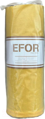 Простыня с наволочками Efor Ранфорс на резинке 100x200 / PR0023/S01 (желтый)