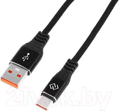 Изображение товара Кабель Digma DG-USBA-С-1M-27W (1м, черный)