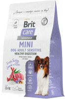 Сухой корм для собак Brit Care Mini Adult Sensitive Healthy Digestion с индейкой / 5079117 (400г) - 