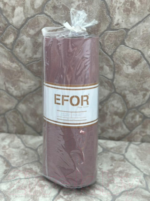 Простыня с наволочками Efor Ранфорс на резинке 160x200 / PR0023/M09 (лиловый)