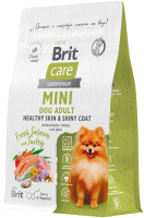 Сухой корм для собак Brit Care Mini Adult Healthy Skin&Shiny Coat с лос. и инд. / 5079179 (1.5кг) - 