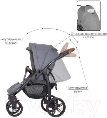 Детская универсальная коляска Kitelli Vittoria Lux 2 в 1 (1/рама черная)