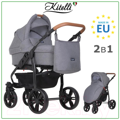 Детская универсальная коляска Kitelli Vittoria Lux 2 в 1 (1/рама черная)