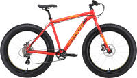 Велосипед STARK Fat 26.3 D 2024 (16, красный/оранжевый) - 