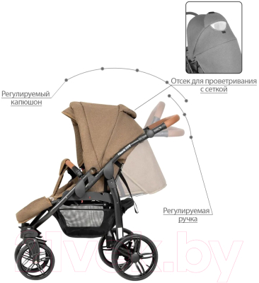 Детская универсальная коляска Kitelli Vittoria Lux 2 в 1 (3/рама черная)