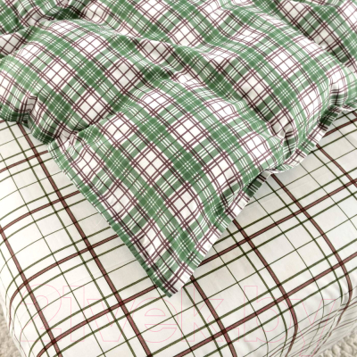Комплект постельного белья Sofi de Marko Фидель Евро 4н / Евро-5487 (зеленый)